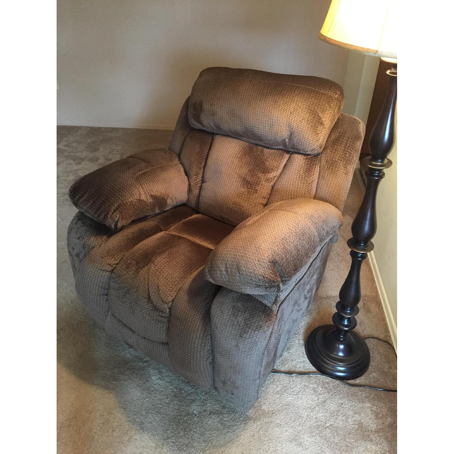 Ashley Stricklin Reclining Sofa + Recliner - image-1