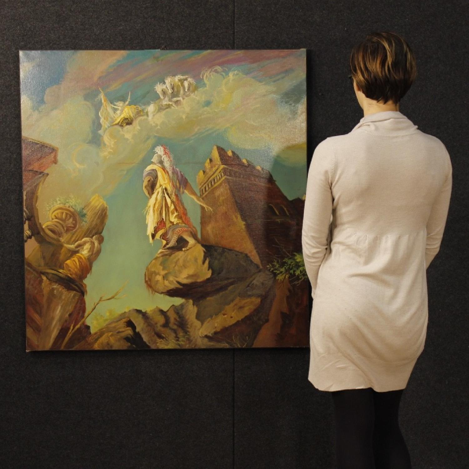 Italian Mythological Painting Oil on Canvas - image-5