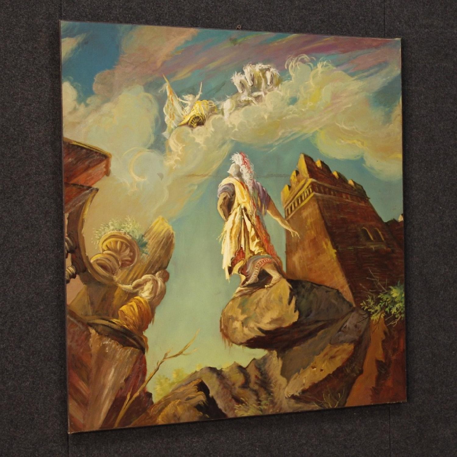 Italian Mythological Painting Oil on Canvas - image-8