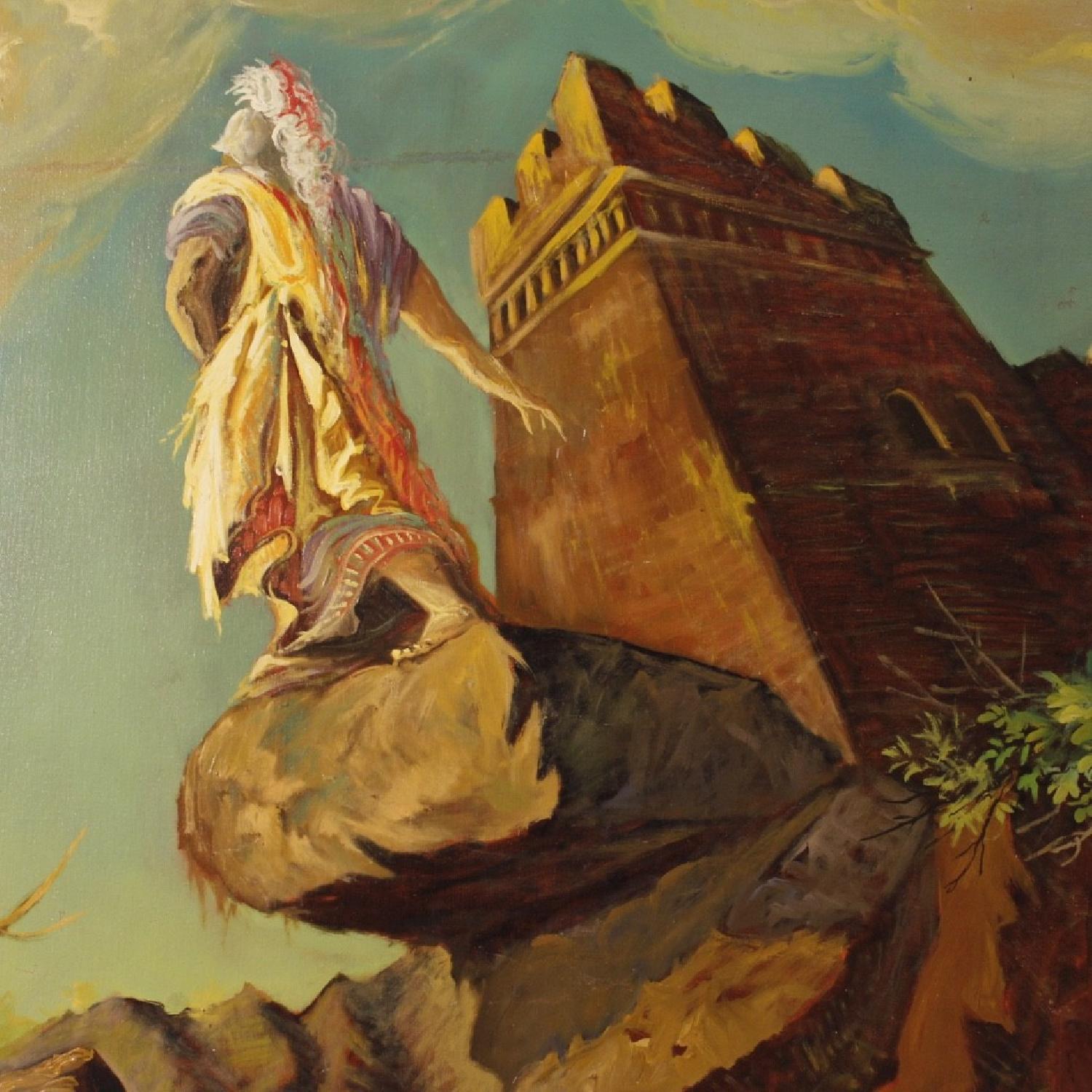 Italian Mythological Painting Oil on Canvas - image-9