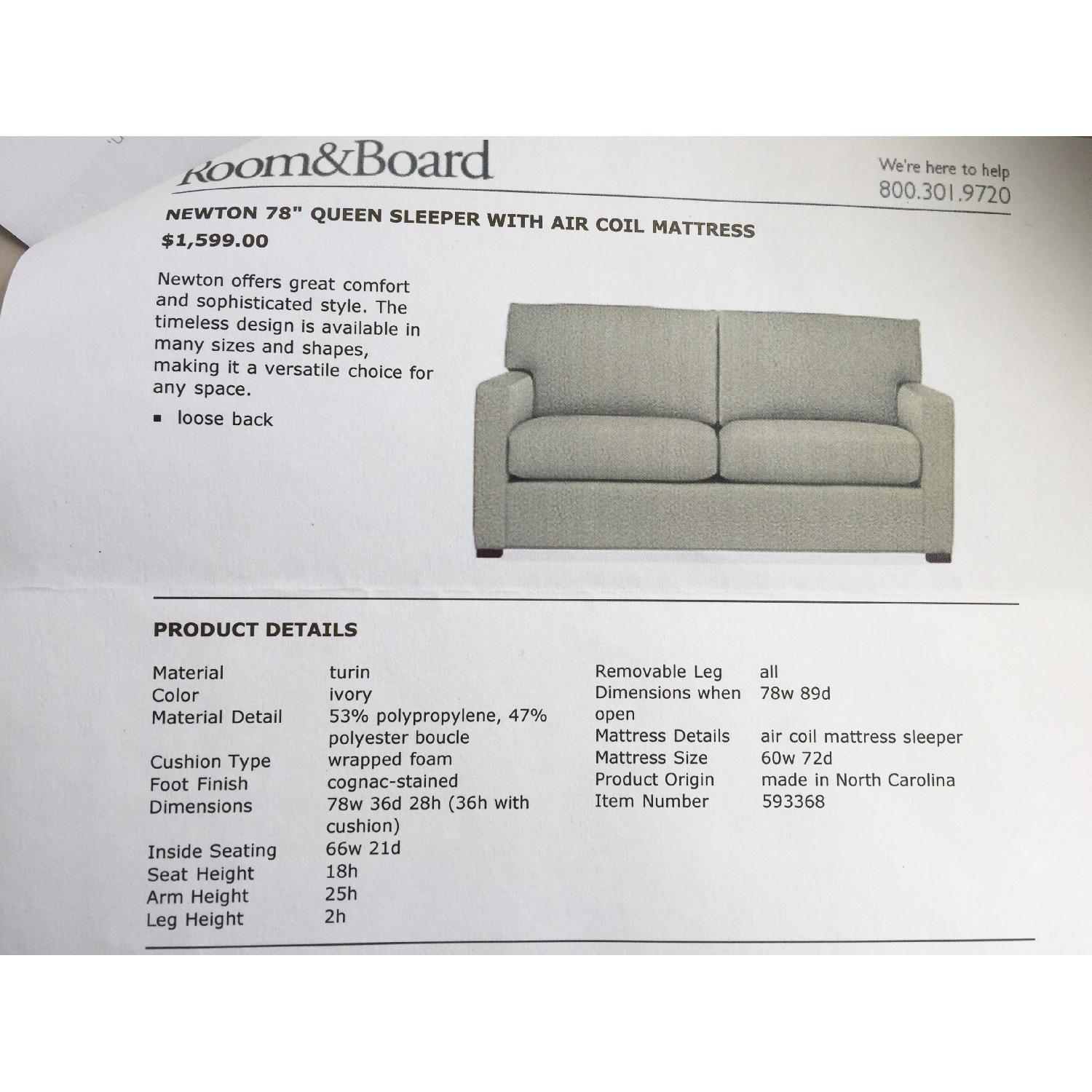 Room & Board Queen Sleeper Sofa - image-4