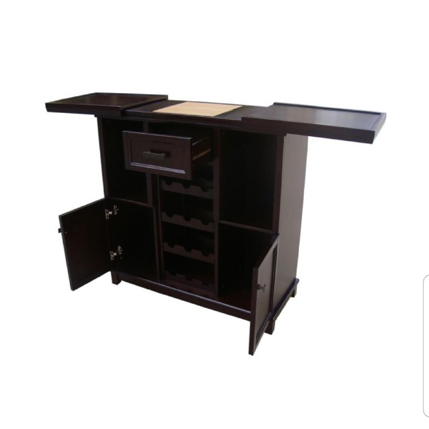 Tuscan Expandable Wine Bar in Espresso - image-4