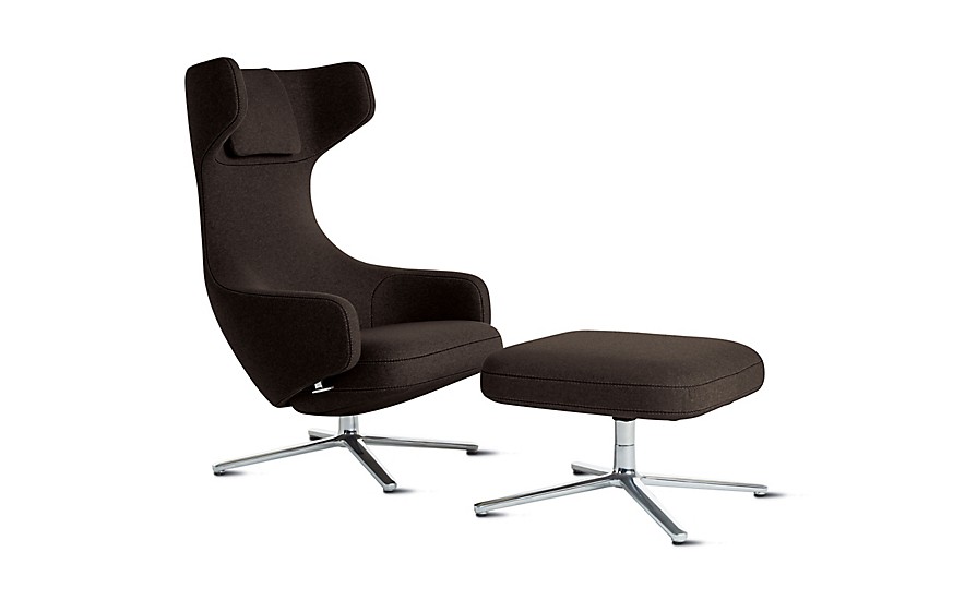 Design Within Reach Grand Repos Chair & Ottoman