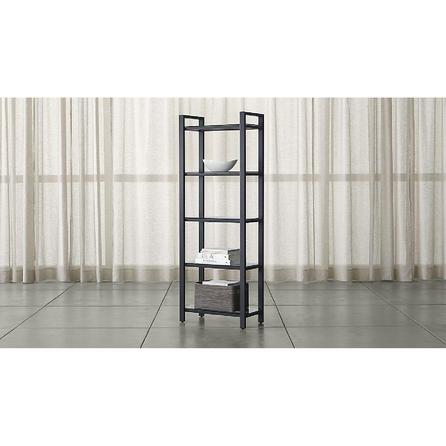 Crate & Barrel Glass Bookshelf - image-2
