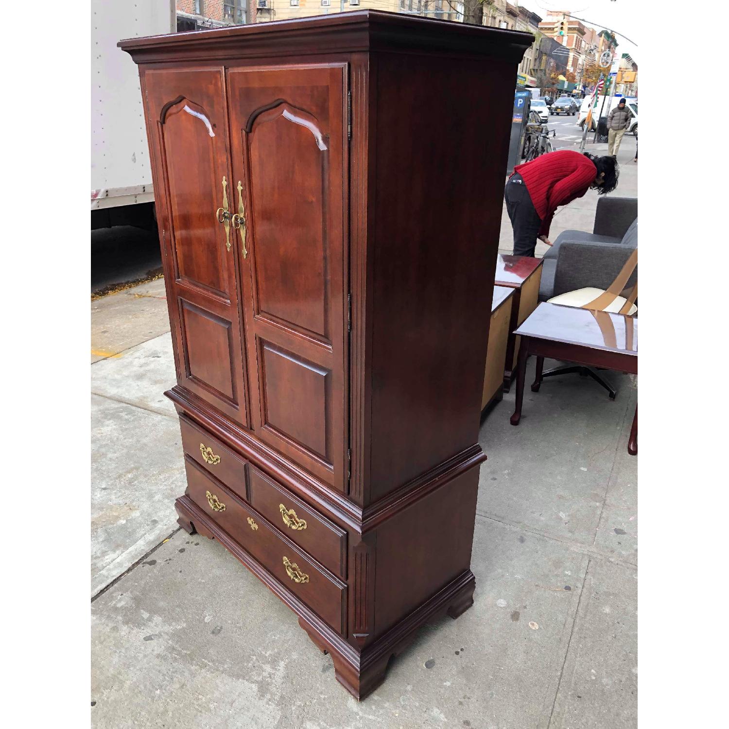 Thomasville Furniture 1980s Cherry Armoire - image-7