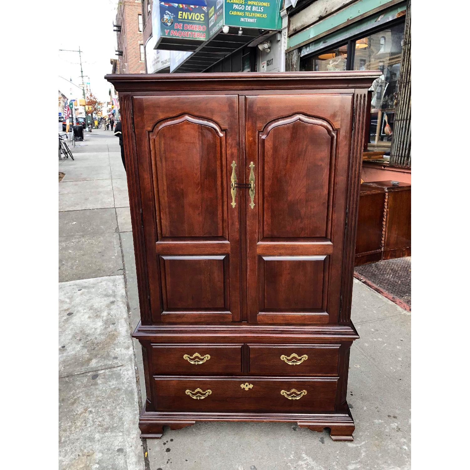 Thomasville Furniture 1980s Cherry Armoire - image-23