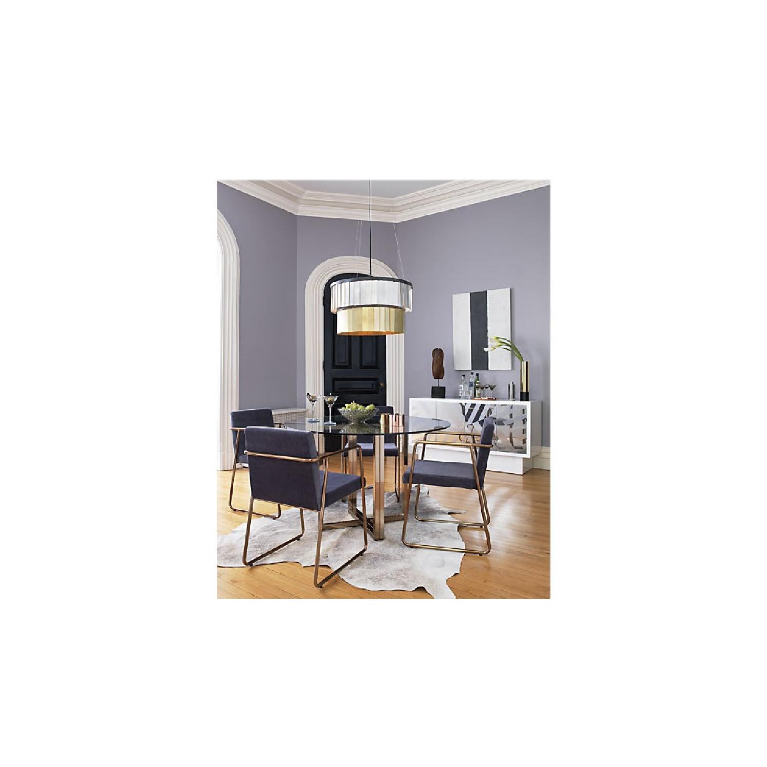 CB2 Silverado Brass Round Dining Table - image-6
