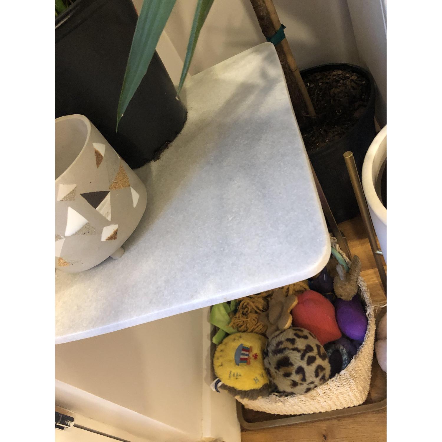 Target Project 62 Highfield C Table in White Marble - image-1