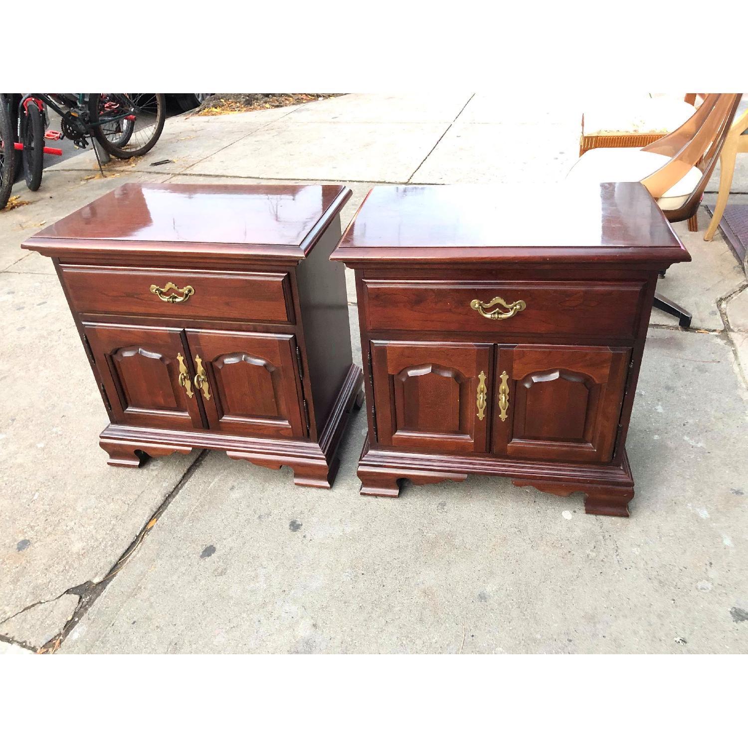 Thomasville Furniture Cherry Nightstands - image-1