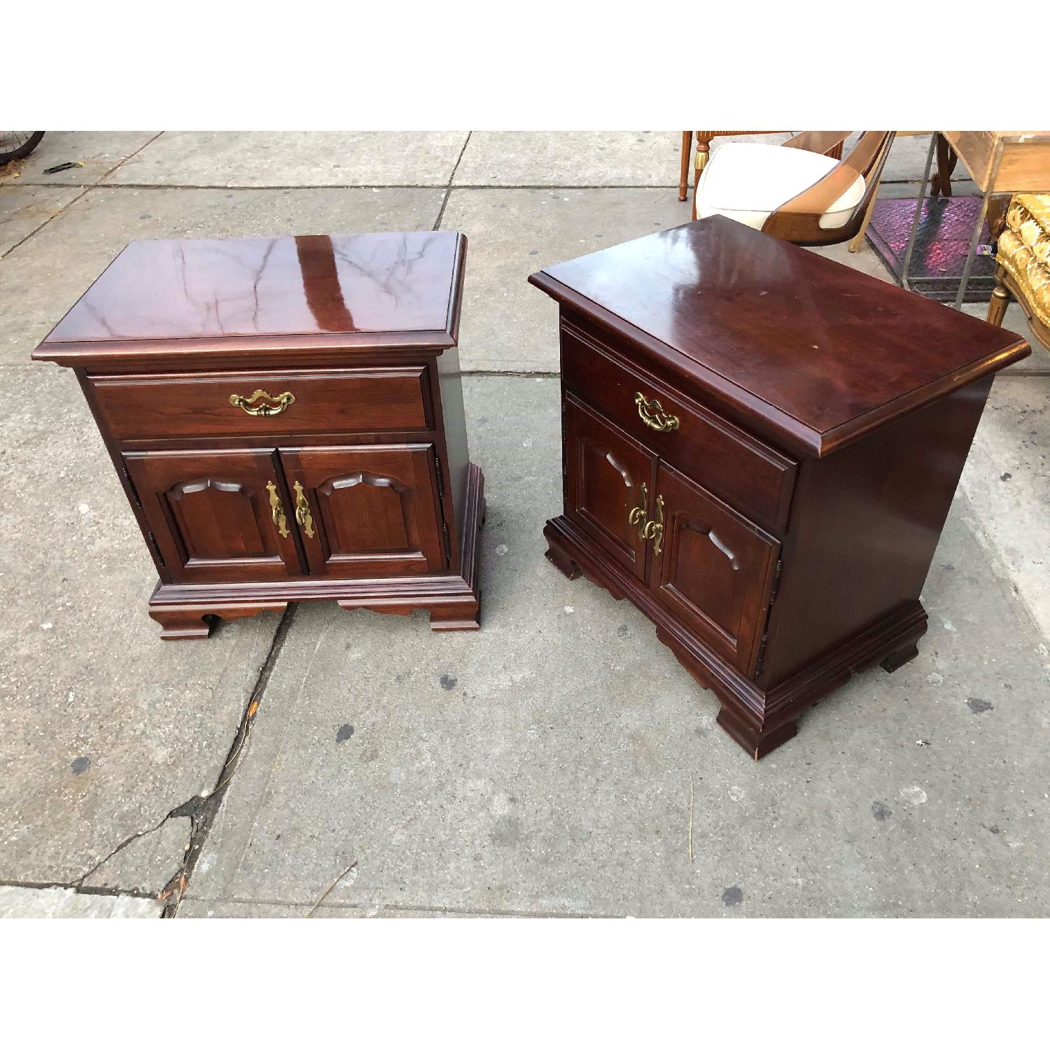 Thomasville Furniture Cherry Nightstands - image-4