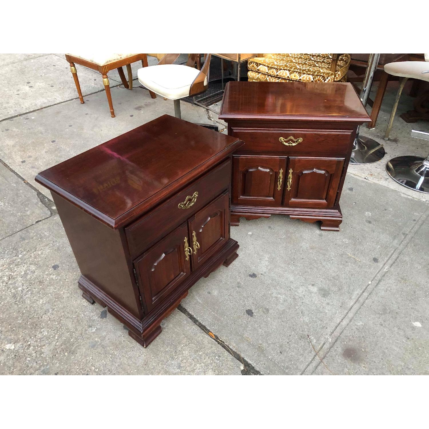 Thomasville Furniture Cherry Nightstands - image-6