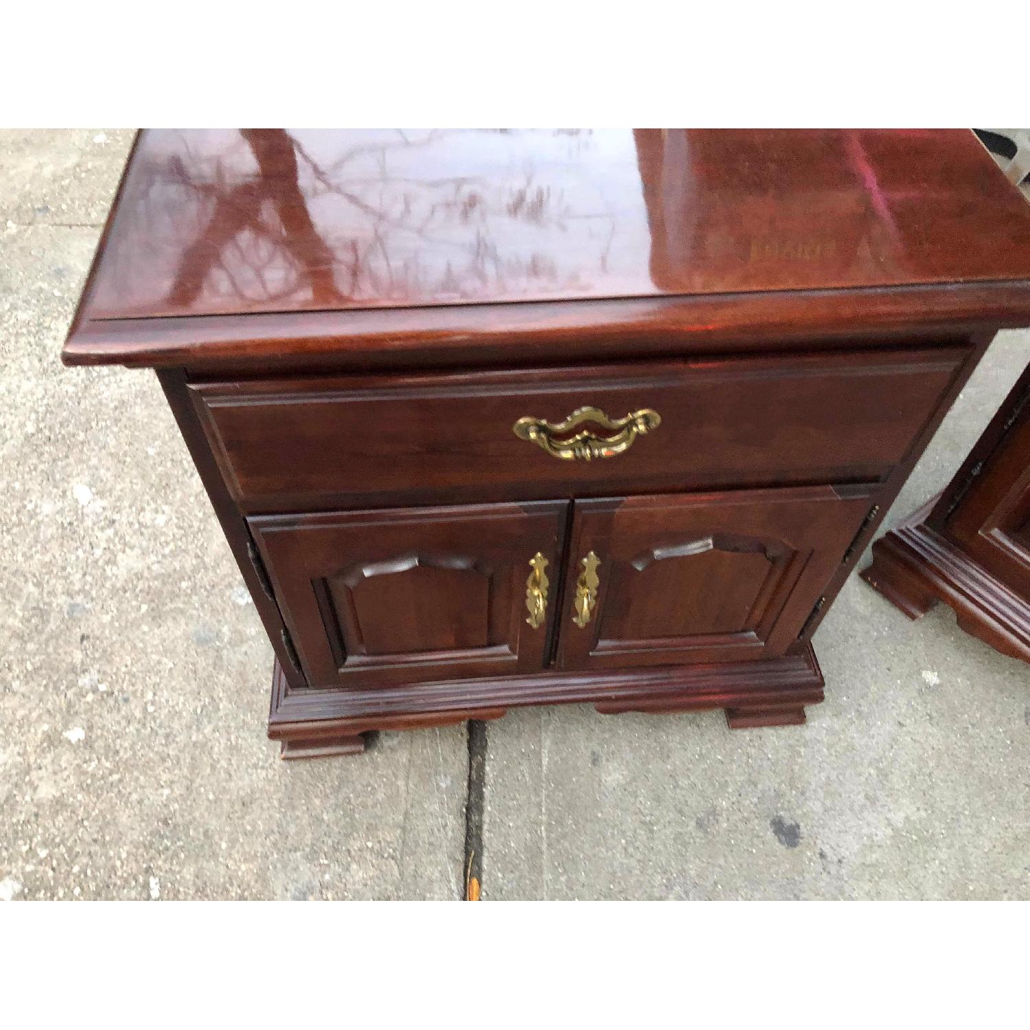 Thomasville Furniture Cherry Nightstands - image-7