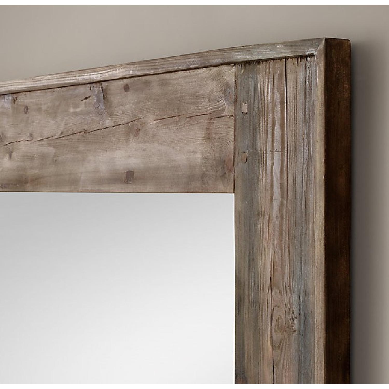 Restoration Hardware Salvaged Boat Wood Mirror - image-1
