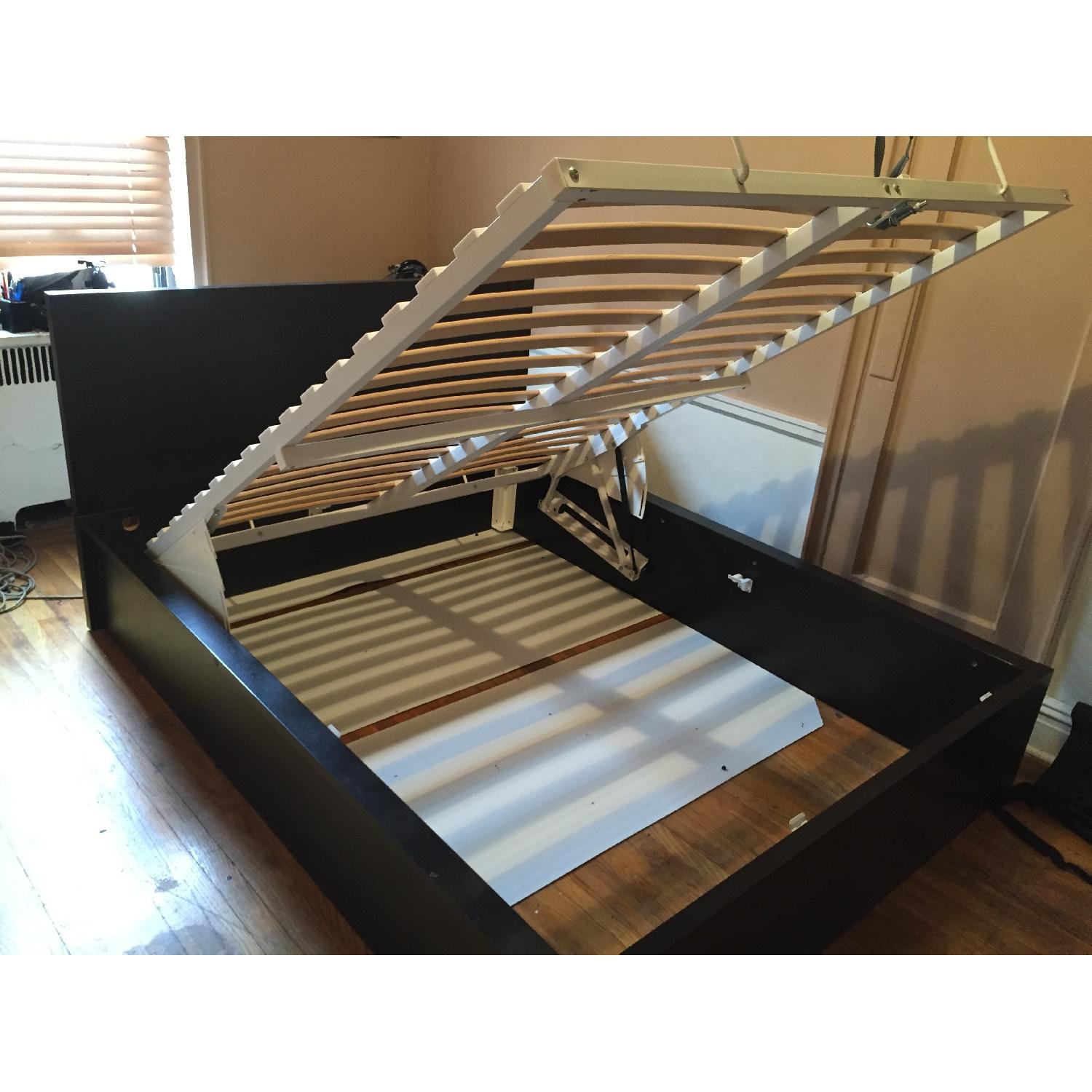 Ikea Malm Full Size Storage Bed Frame AptDeco