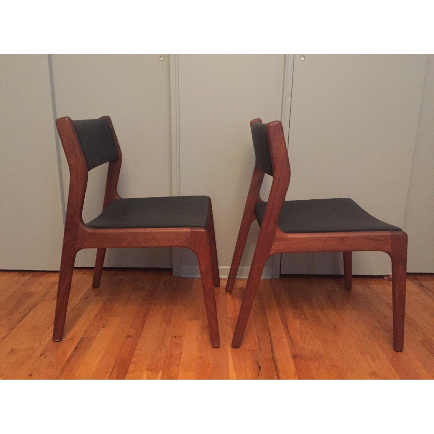 Autoban Deer Chairs by De La Espada in Oiled Danish Walnut & Black Leather - image-3