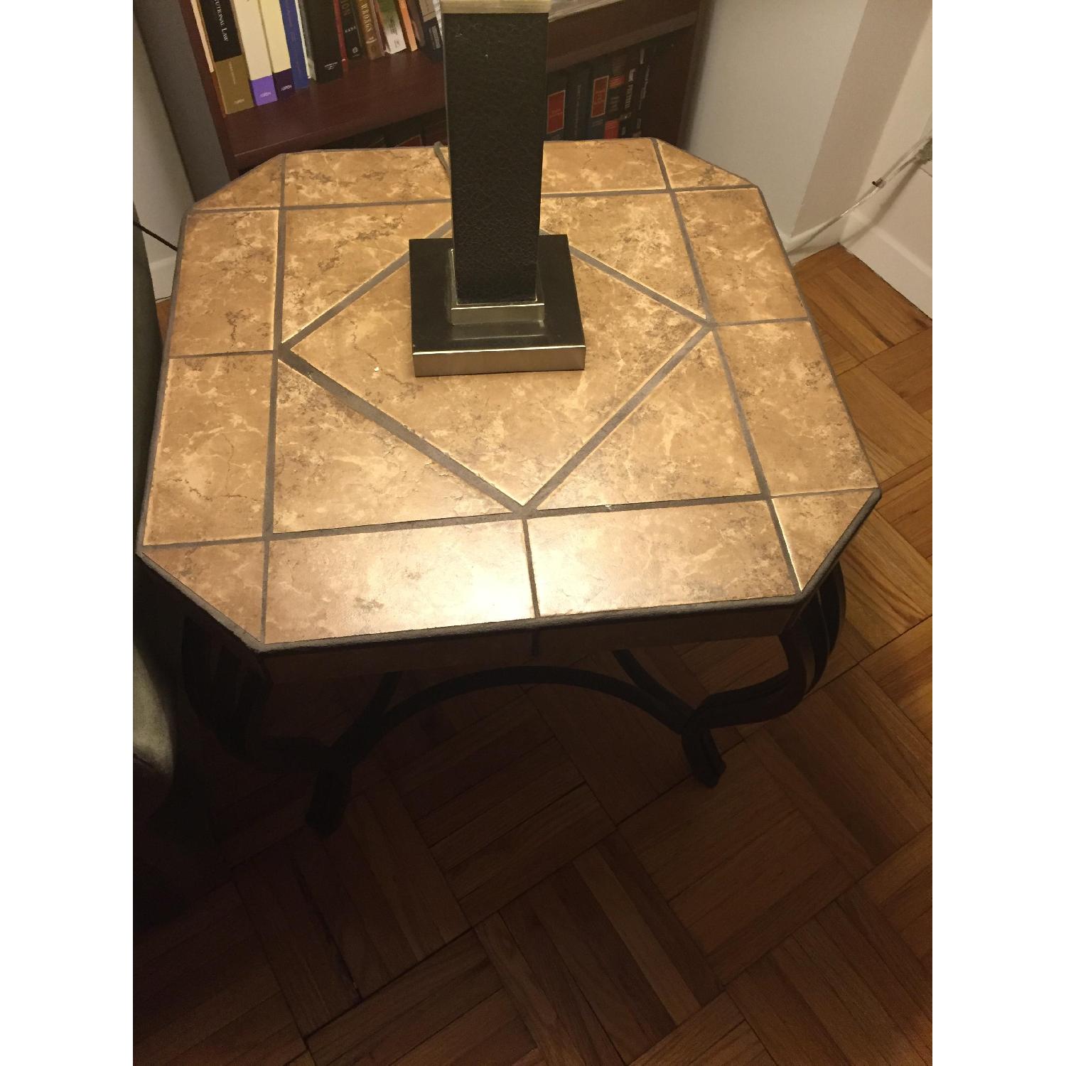 Value City Furniture Stone Top Side Table - image-2