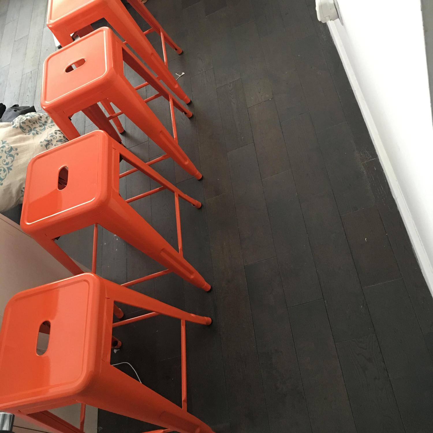 Orange Bar Stools - image-1