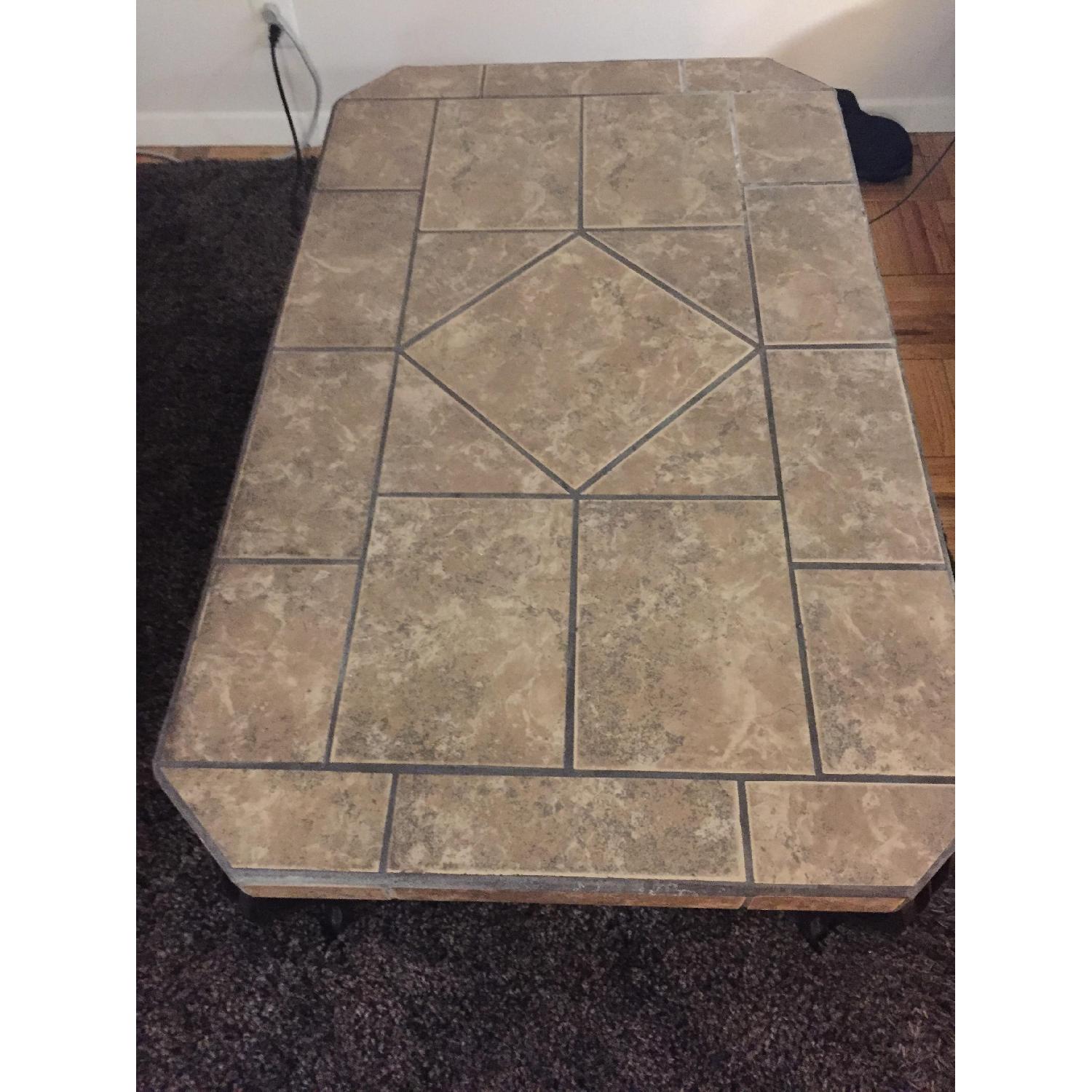 Value City Furniture Stone Top Coffee Table - image-2