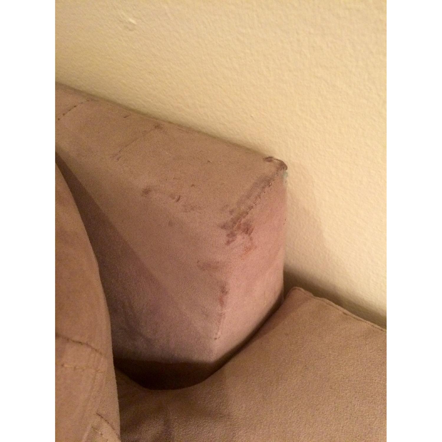 Ikea Suede Sleeper Sofa - image-3