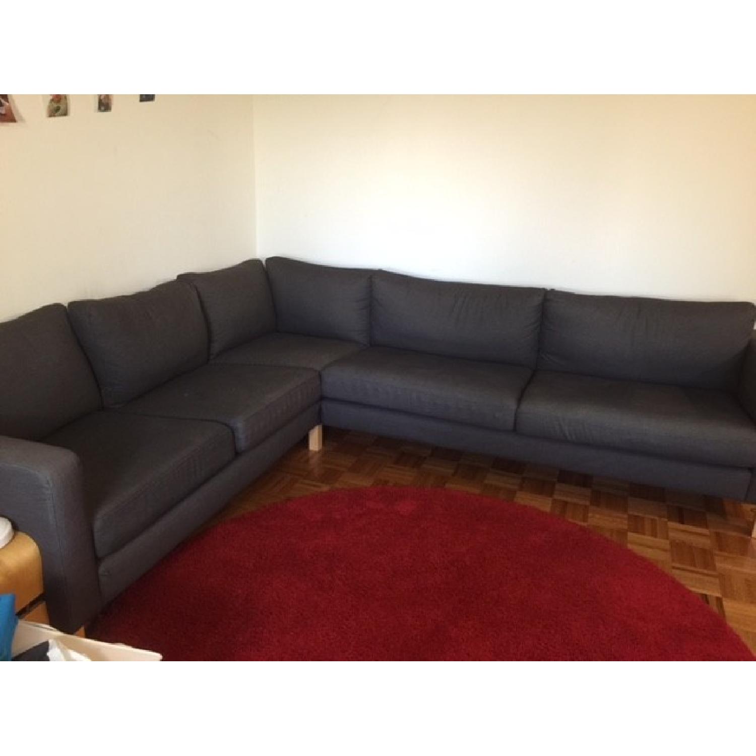 Ikea Corner Fabric Sectional Sofa - image-1