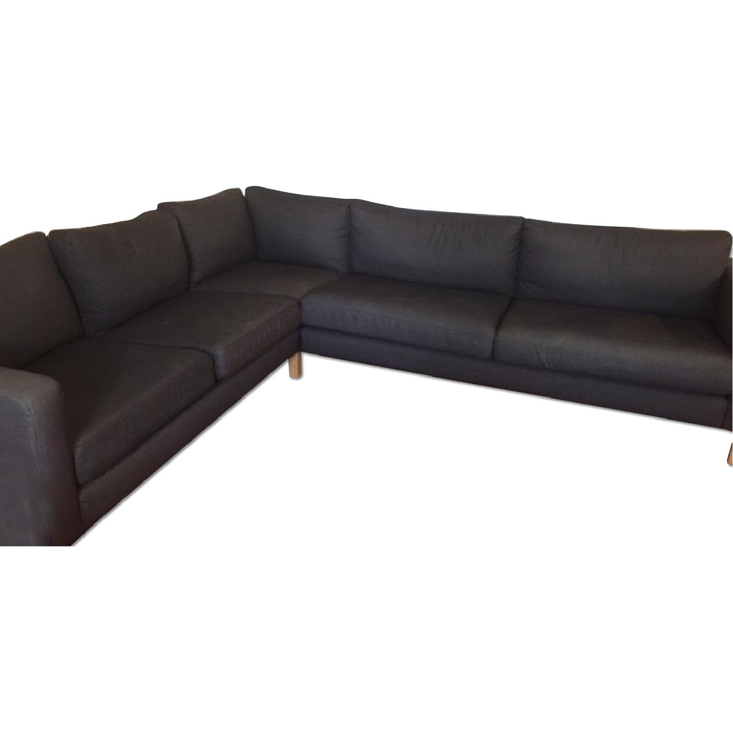 Ikea Corner Fabric Sectional Sofa - image-0