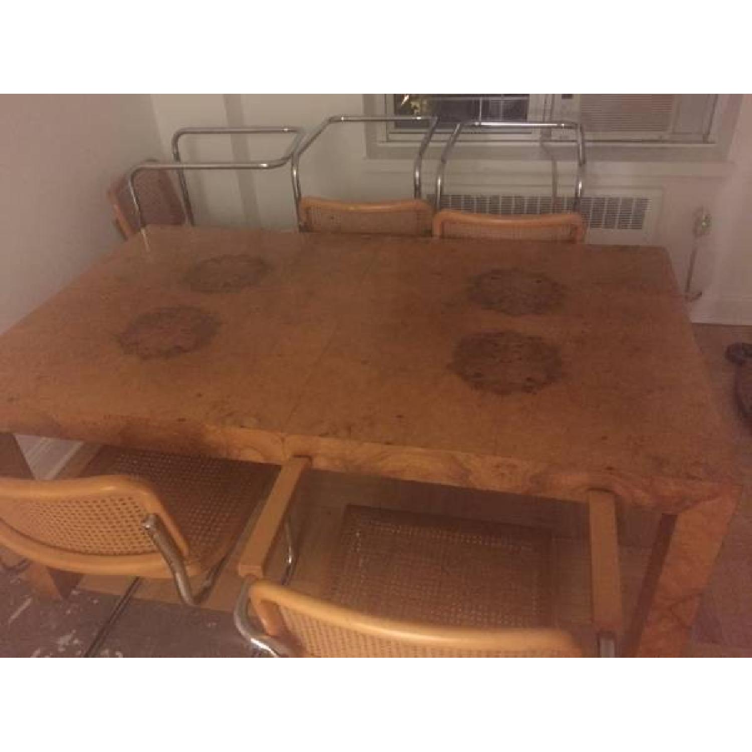 Solid Wood Dining Table w/ 8 Chairs - AptDeco