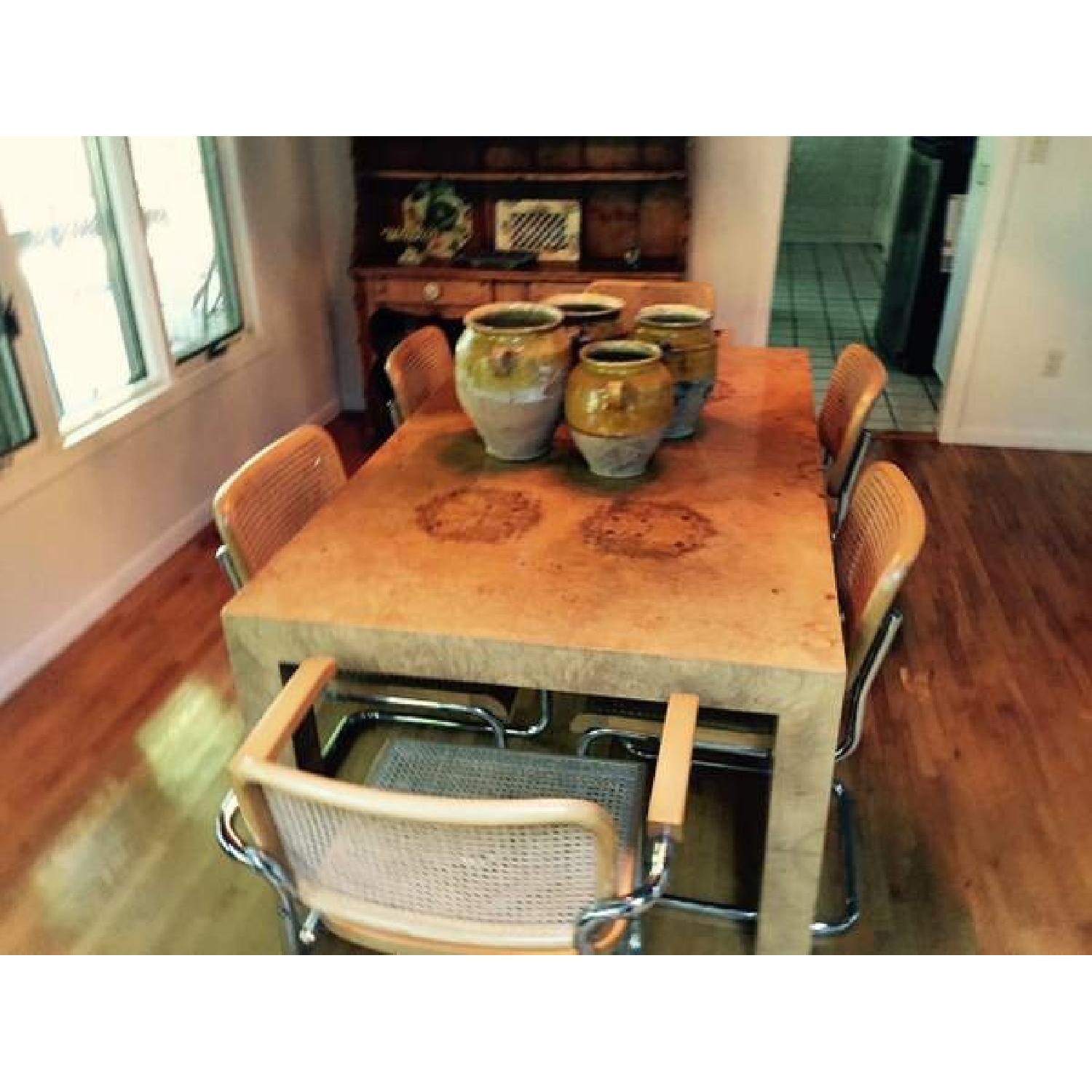 Solid Wood Dining Table w/ 8 Chairs - AptDeco