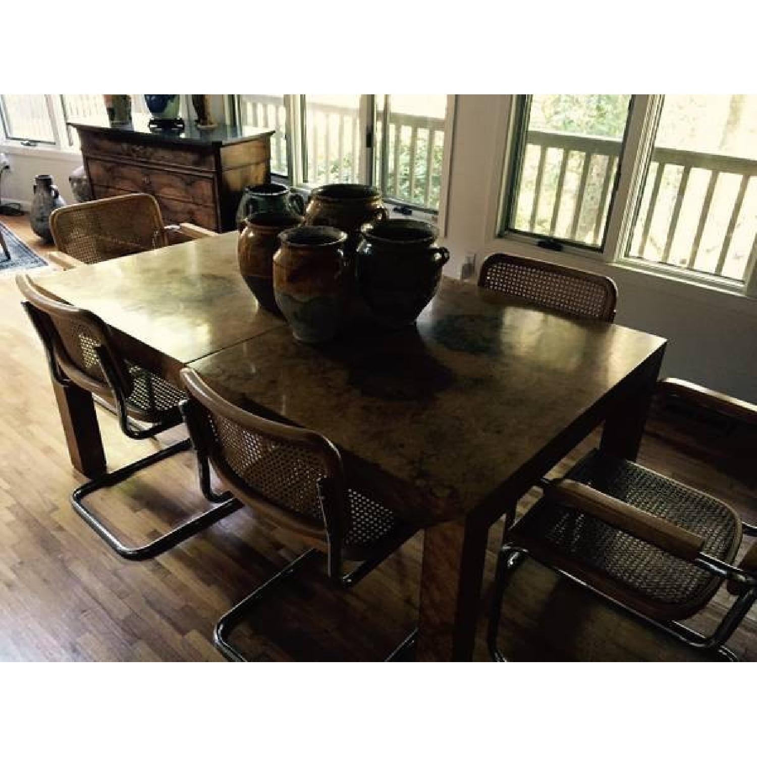 Solid Wood Dining Table w/ 8 Chairs - AptDeco