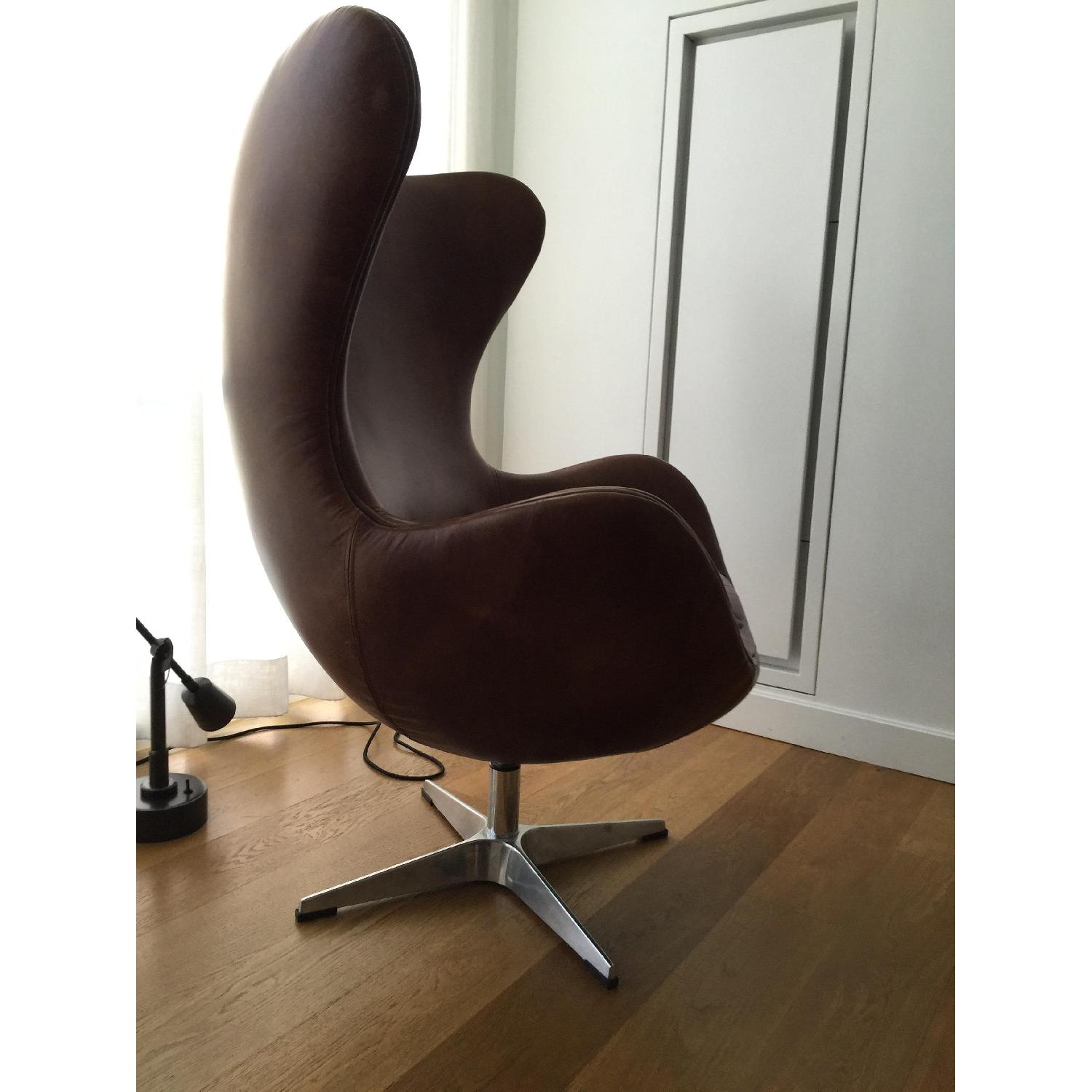 Restoration Hardware 1950s Copenhagen Leather Chair - image-7