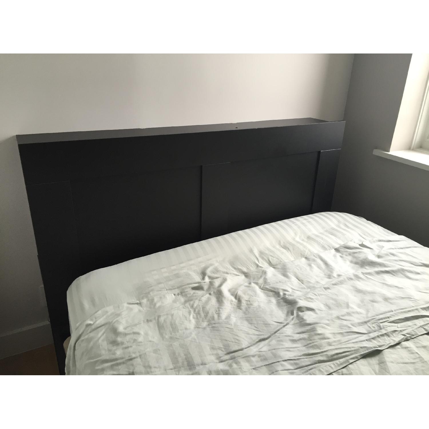 Ikea Brimnes Queen Headboard w/ Storage - image-1