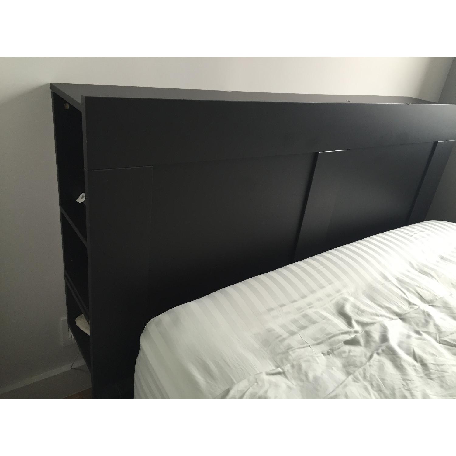 Ikea Brimnes Queen Headboard w/ Storage - image-2
