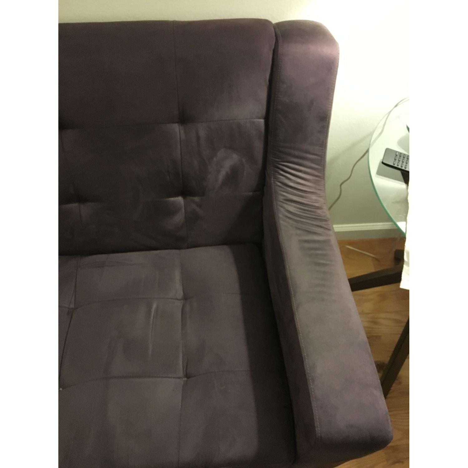 Home Goods Purple Sofa - image-1