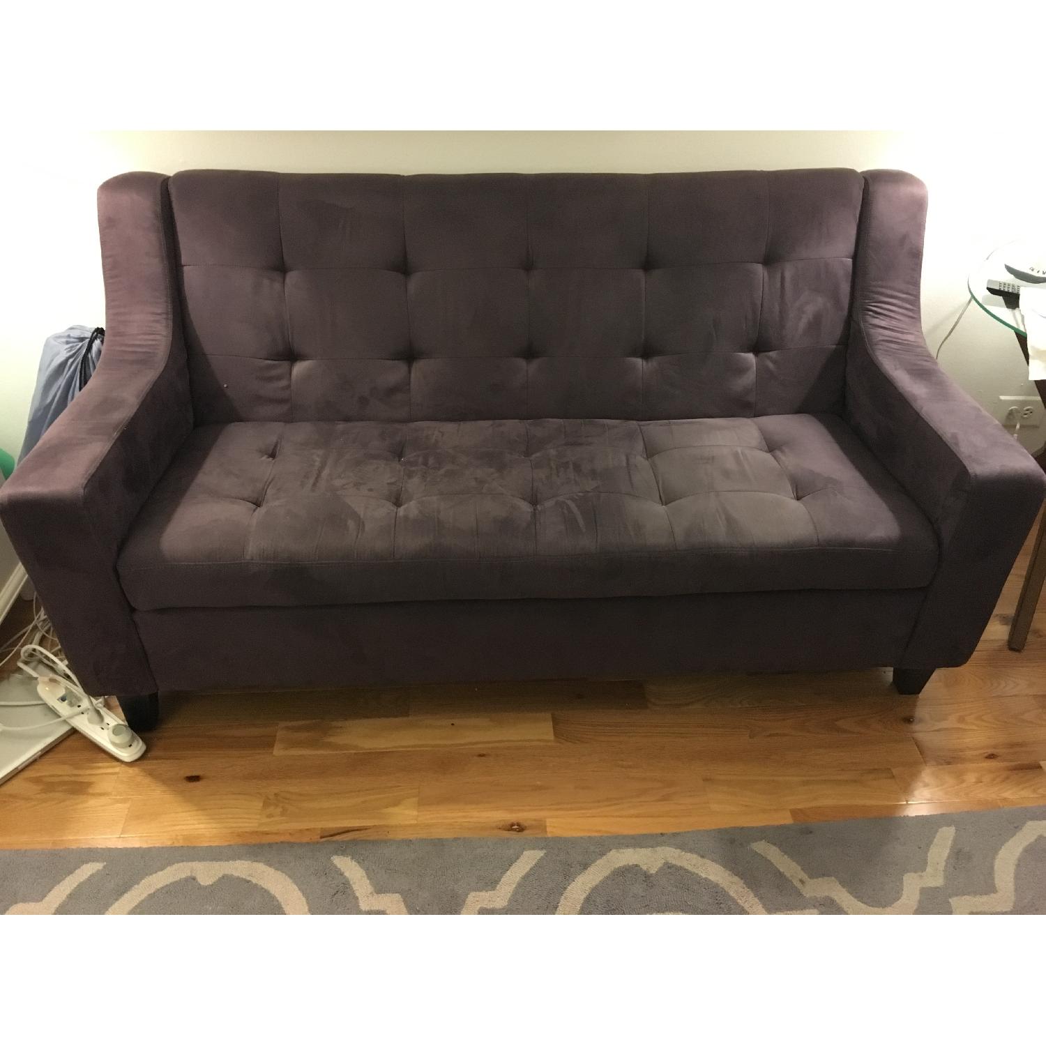 Home Goods Purple Sofa - image-2