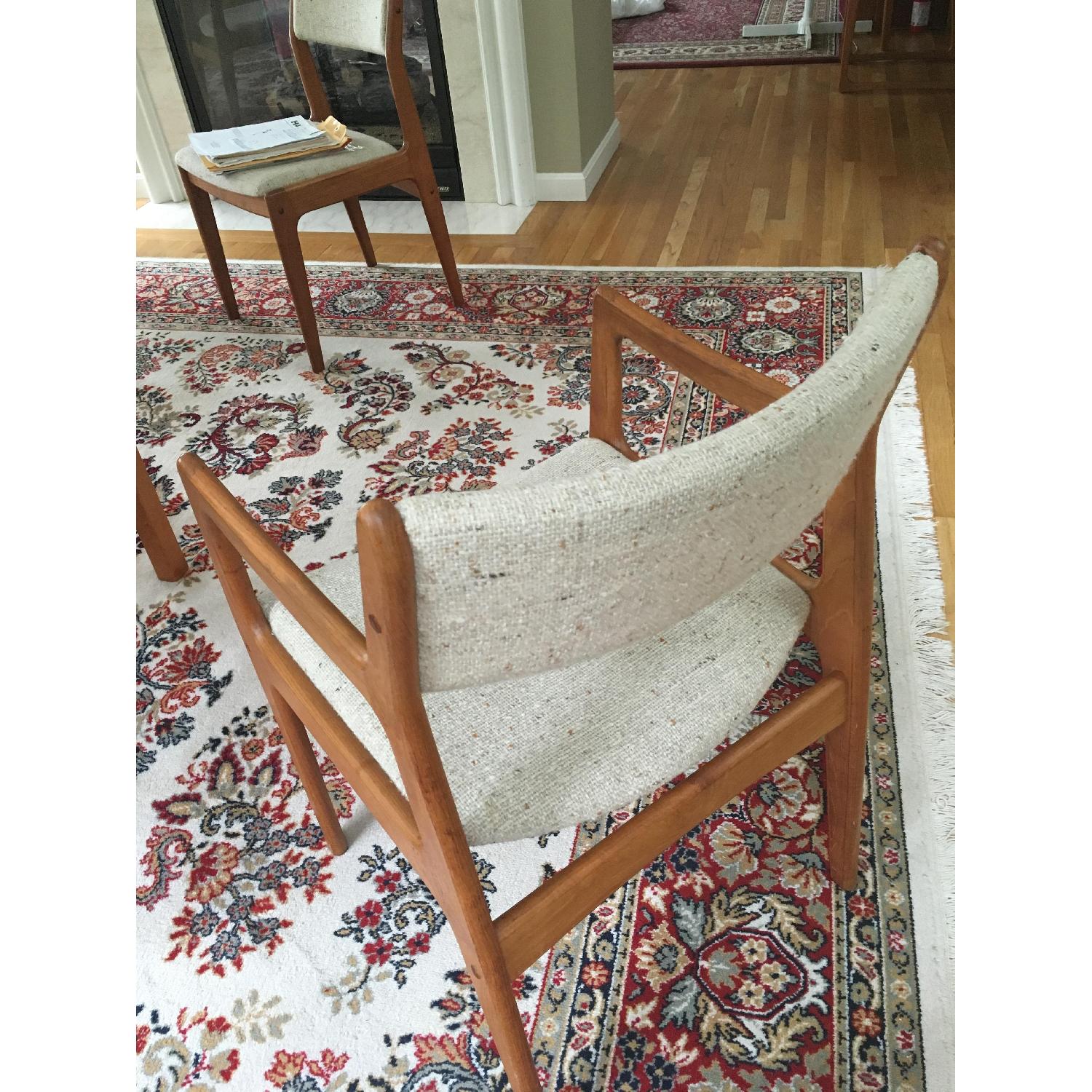 Teak Expandable Dining Table w/ 6 Chairs - image-7