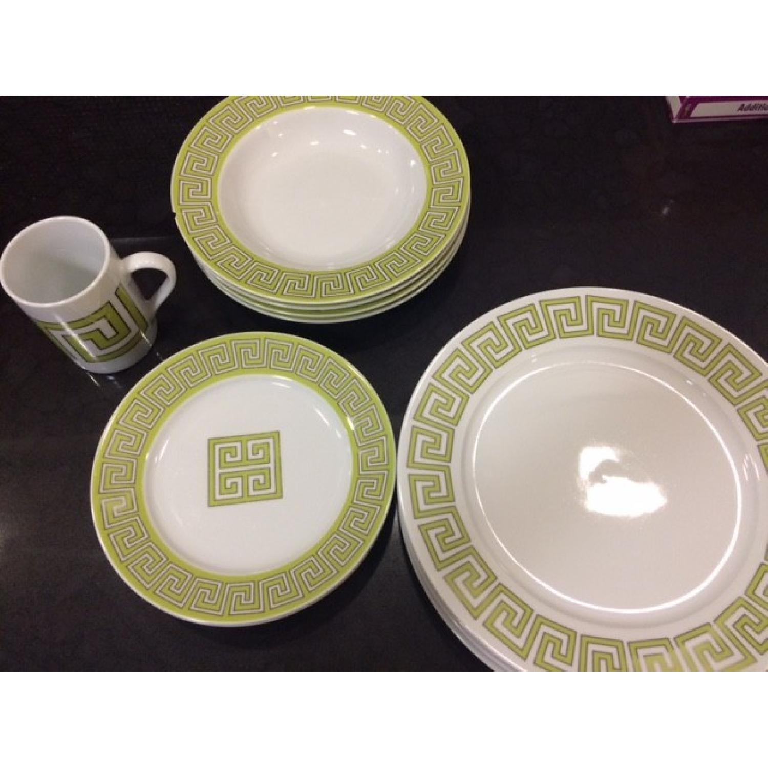 Greek Key 12 Piece Table Place Setting - image-1