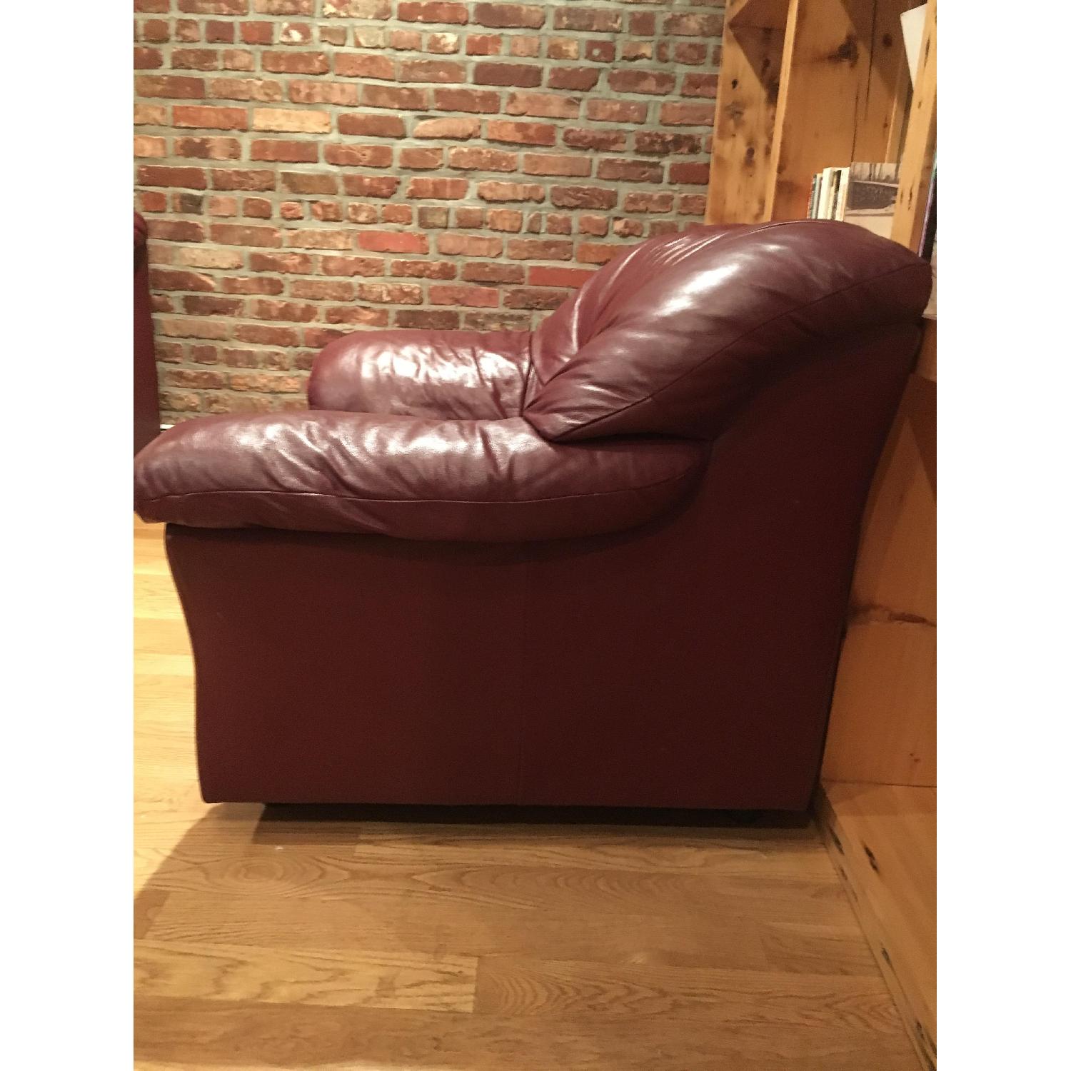 Burgundy Love Seat - image-2