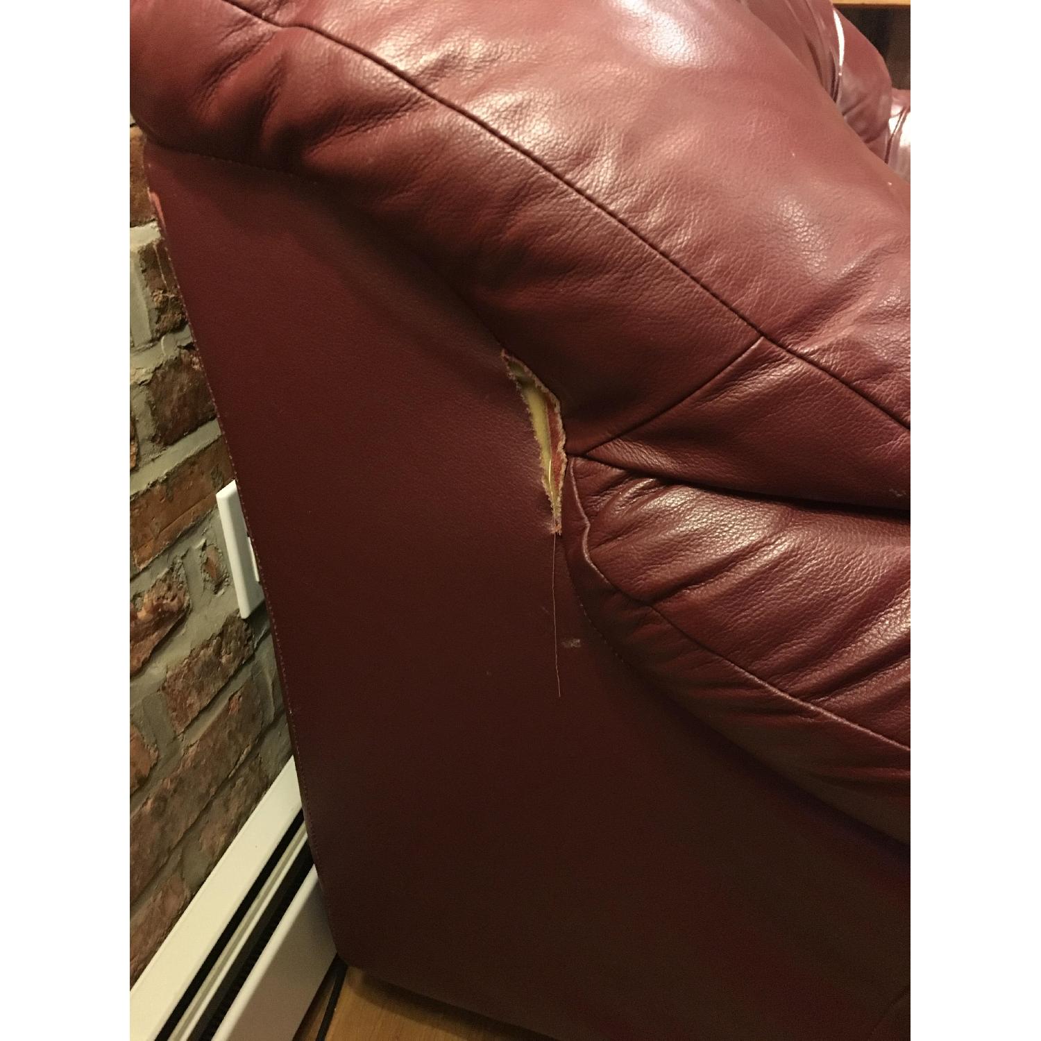 Burgundy Love Seat - image-5