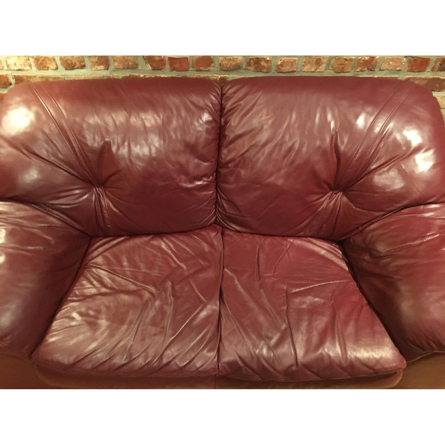 Burgundy Love Seat - image-6