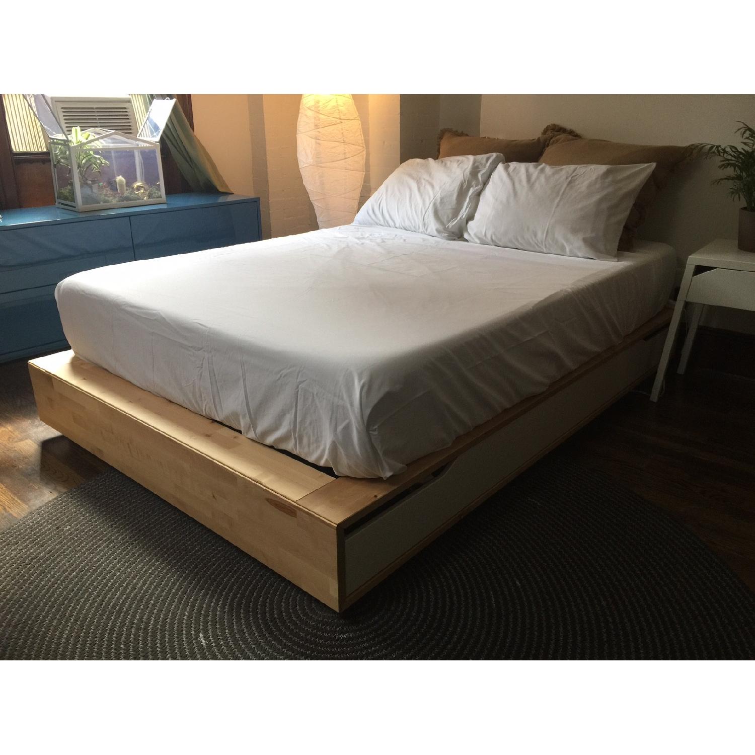 Ikea Mandal Solid Birch Full Size Bed Frame - image-2
