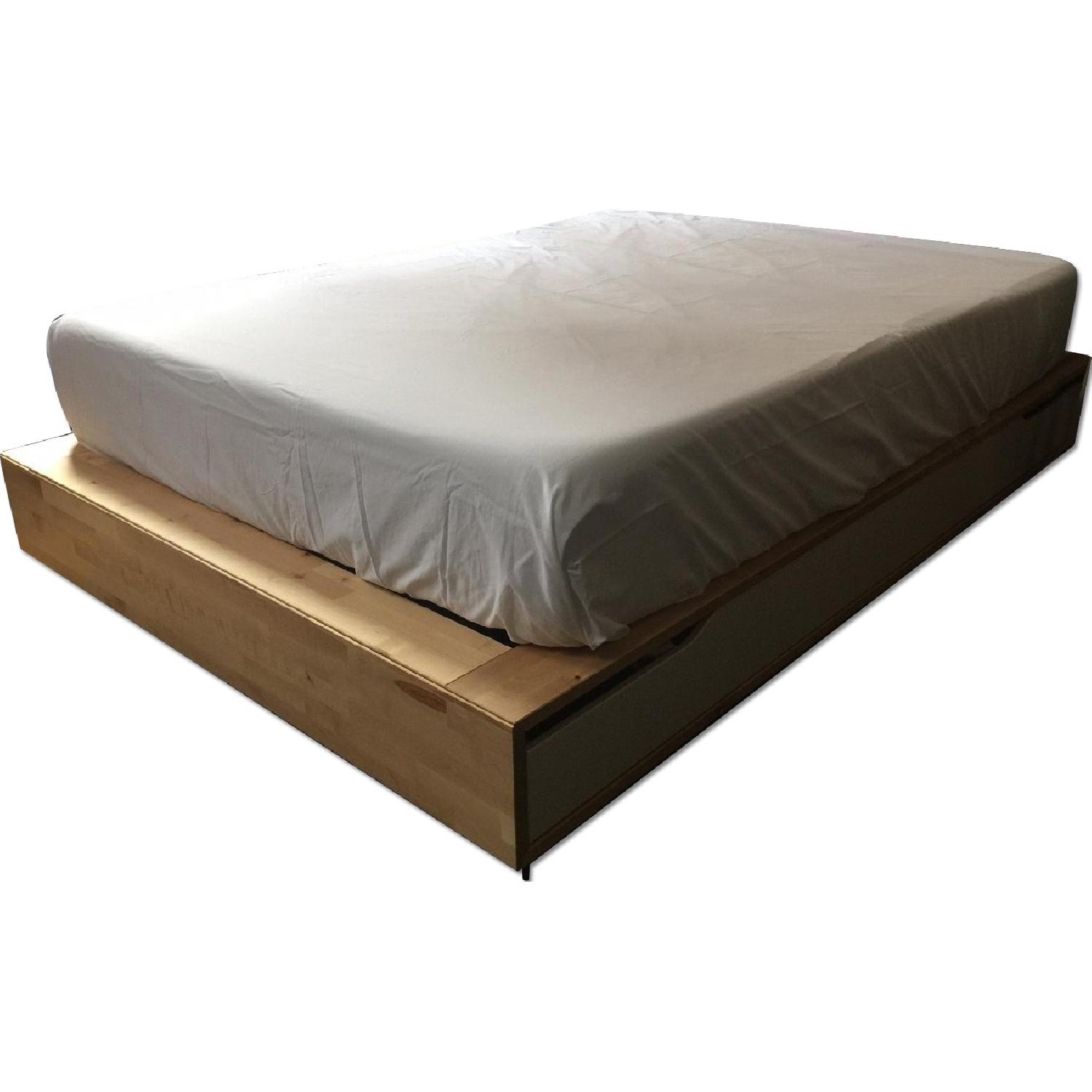 Ikea Mandal Solid Birch Full Size Bed Frame - image-0