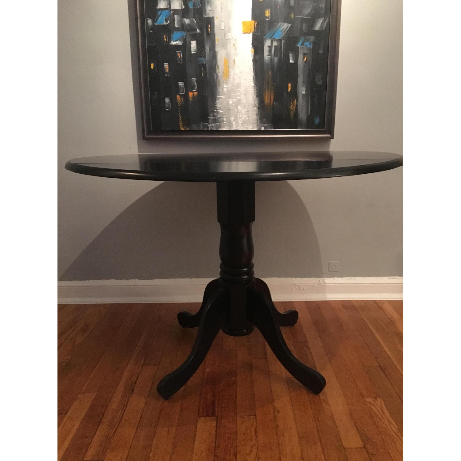 Black Drop Leaf Table - image-2