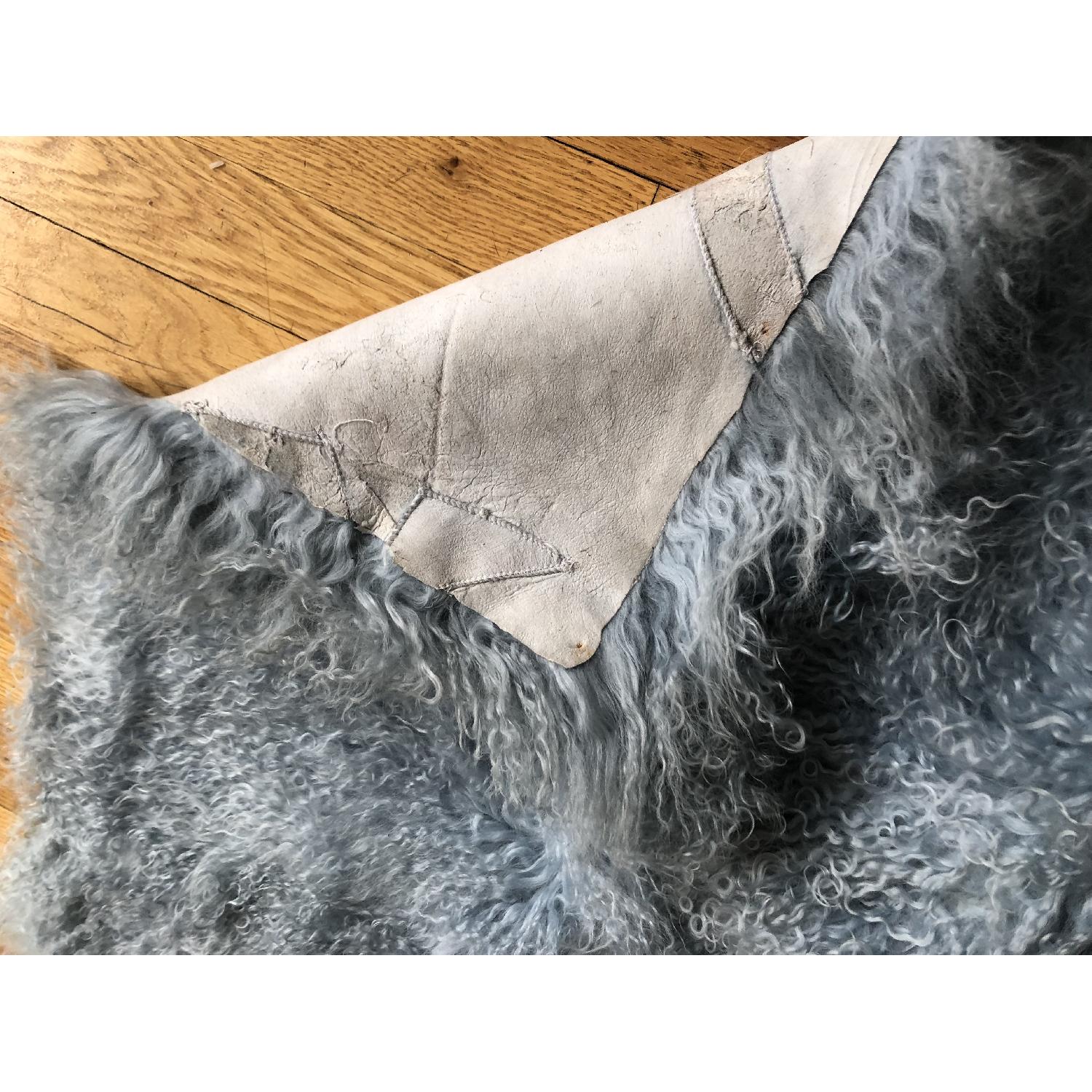 Blue Sheepskin Rug - image-3