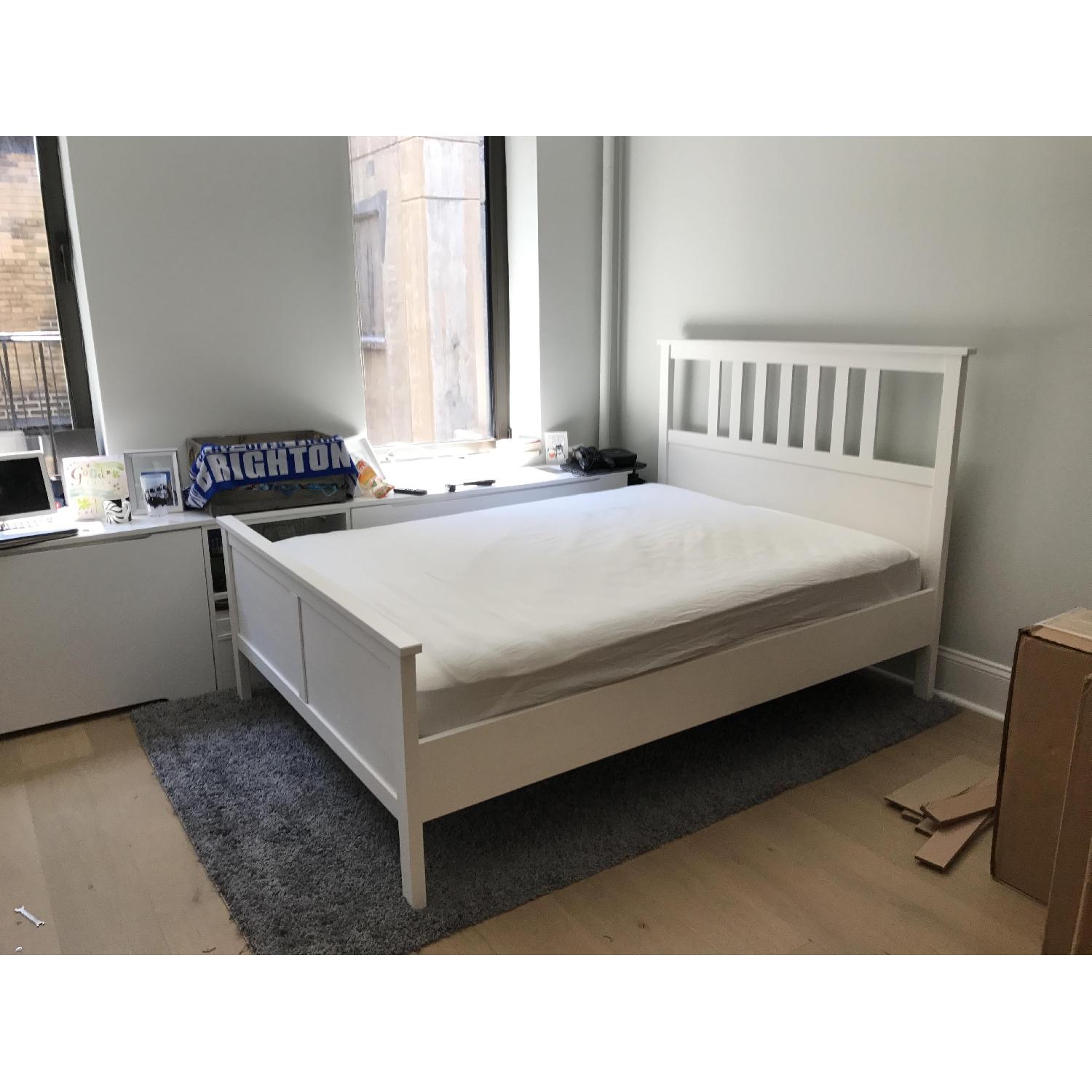 Ikea Hemnes Full Bed Frame in White AptDeco