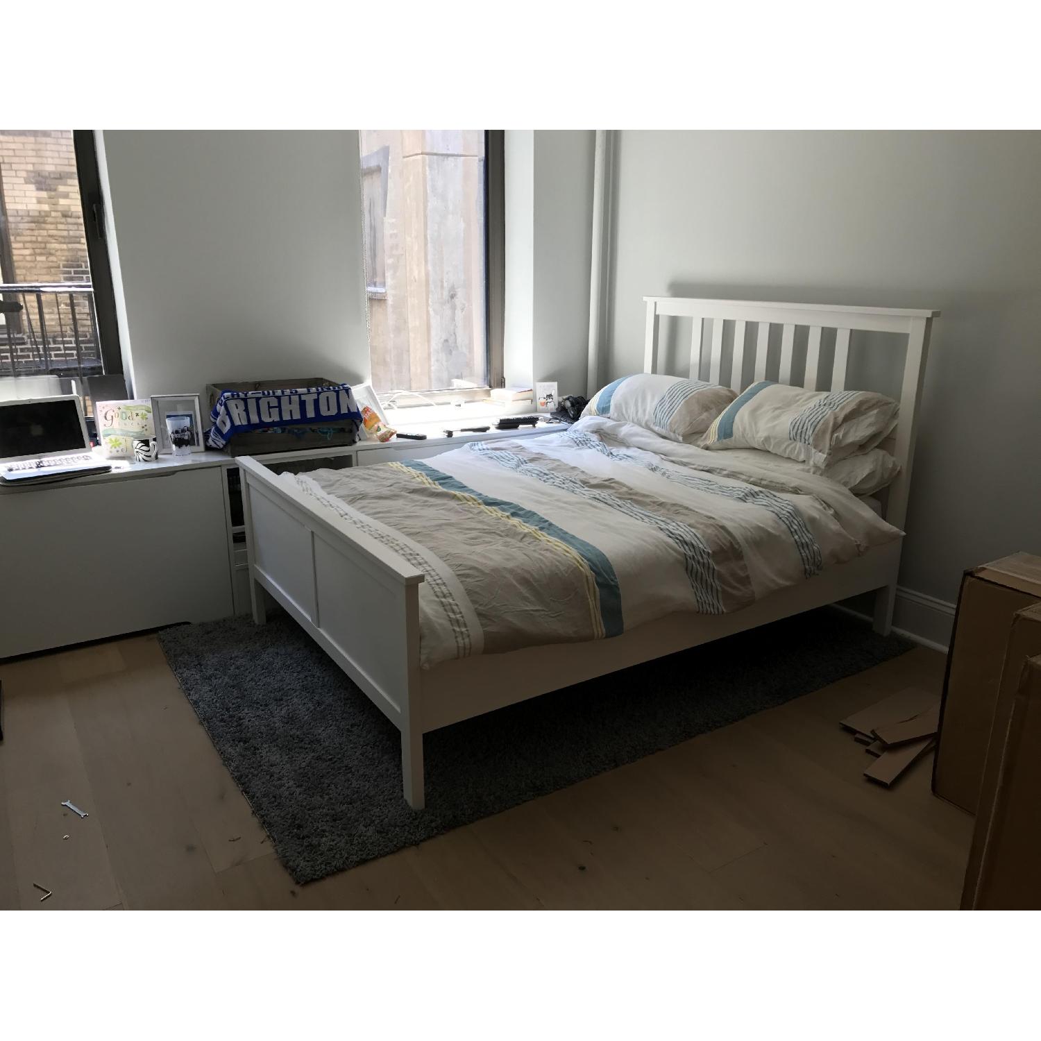 Ikea Hemnes Full Bed Frame in White - image-2