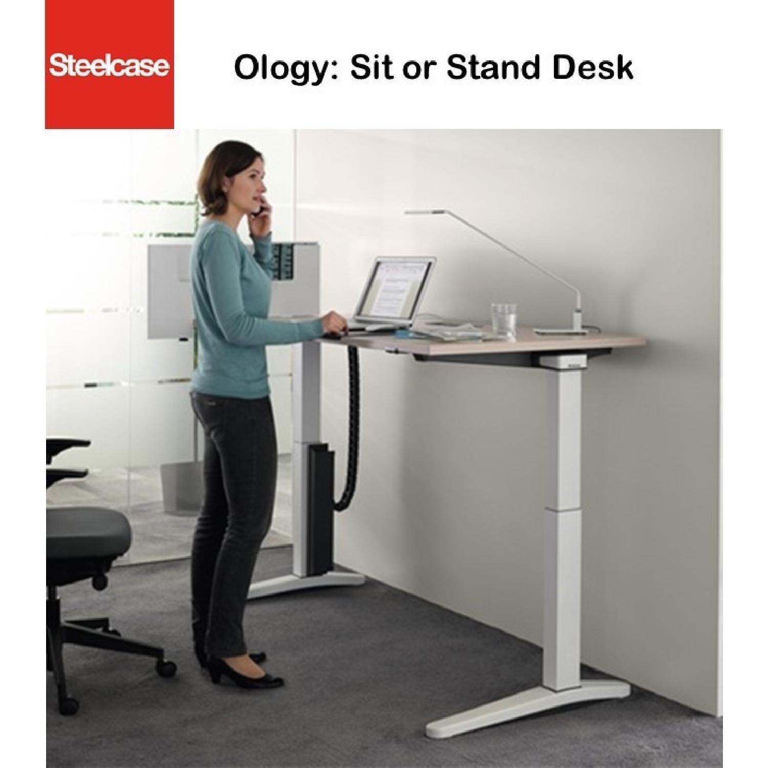 Steelcase Electric/Automatic Rectangular Adjustable Desk - image-4