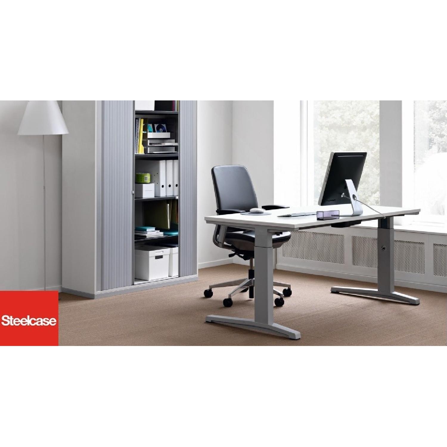 Steelcase Electric/Automatic Rectangular Adjustable Desk - image-5