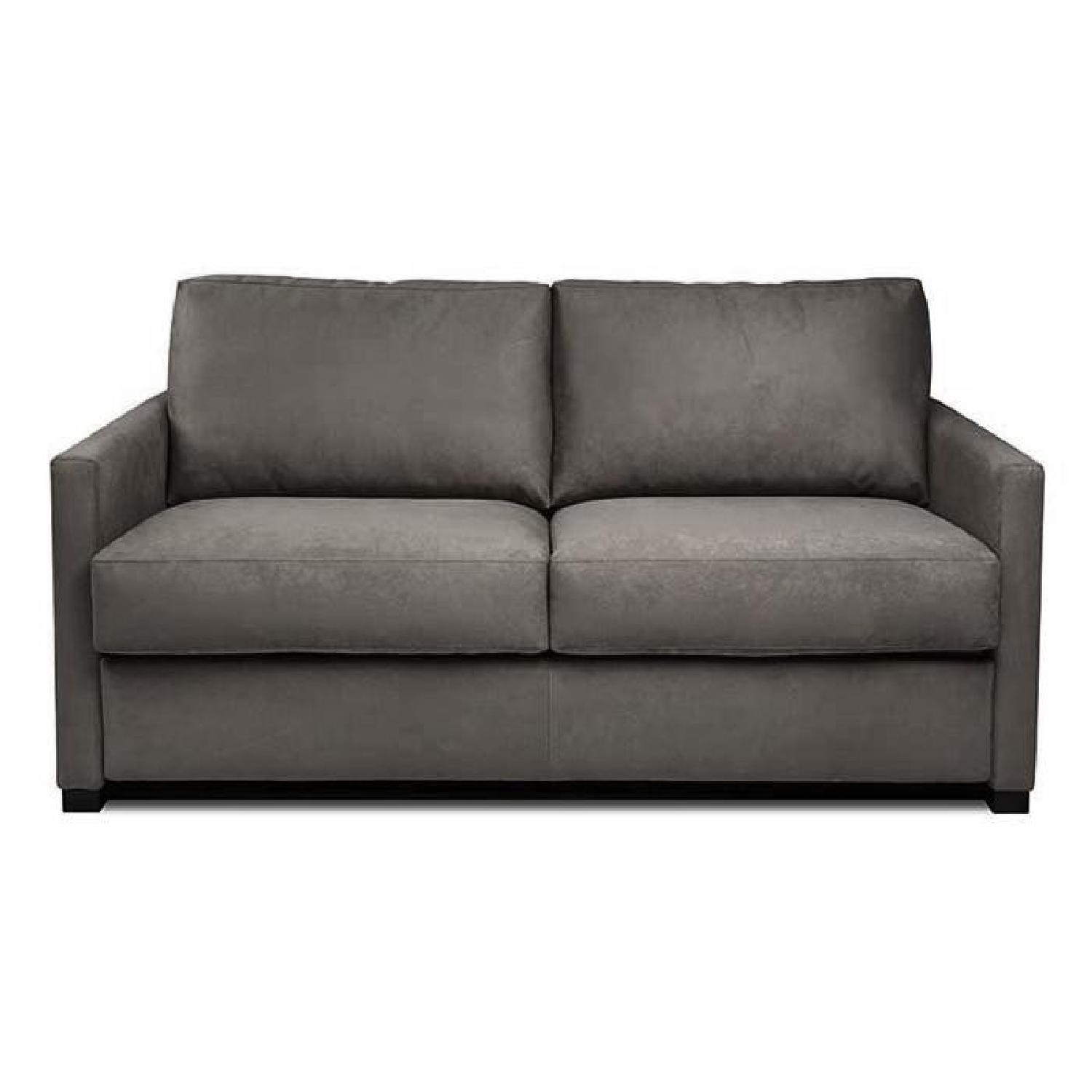 American Leather Pearson UltraSuede Sleeper Sofa AptDeco