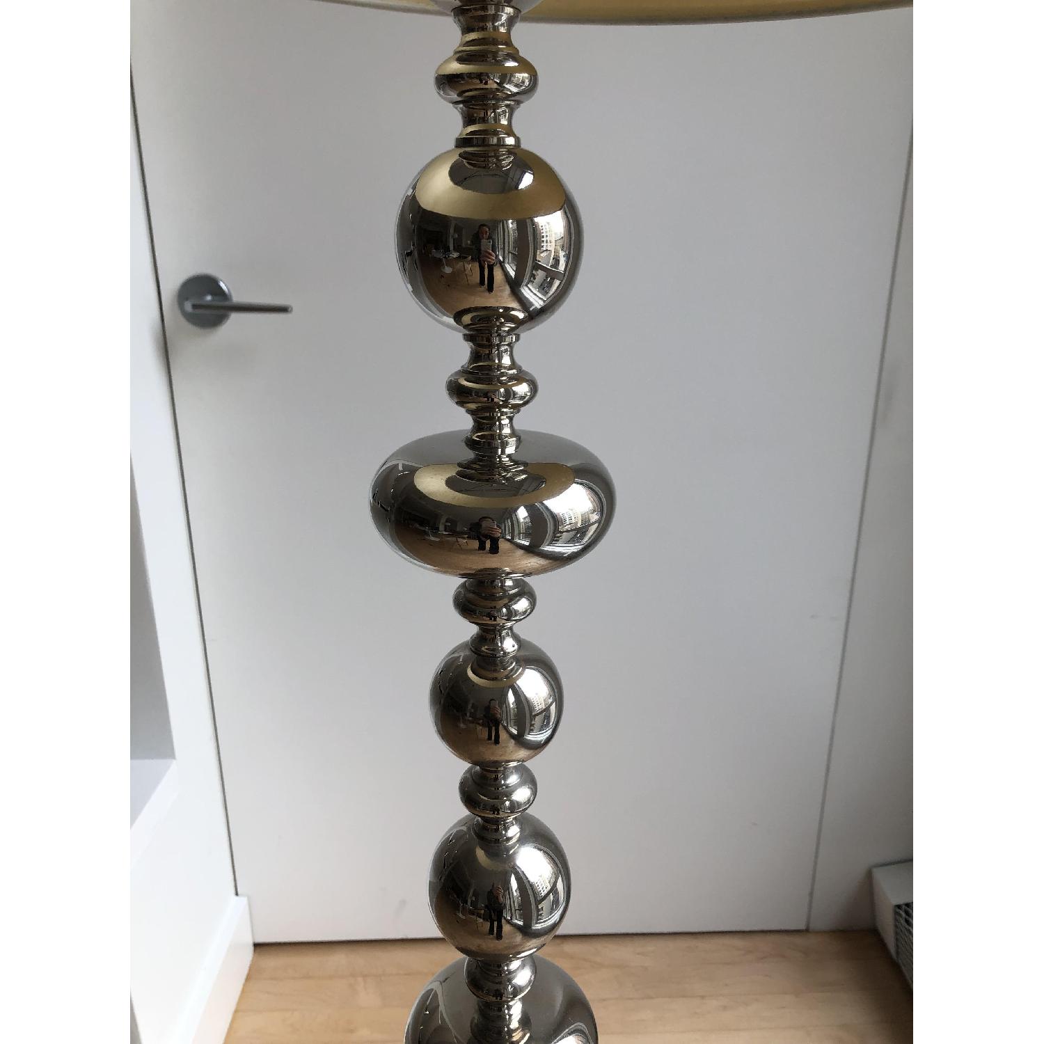 Pottery Barn Silver Floor Lamp - image-2