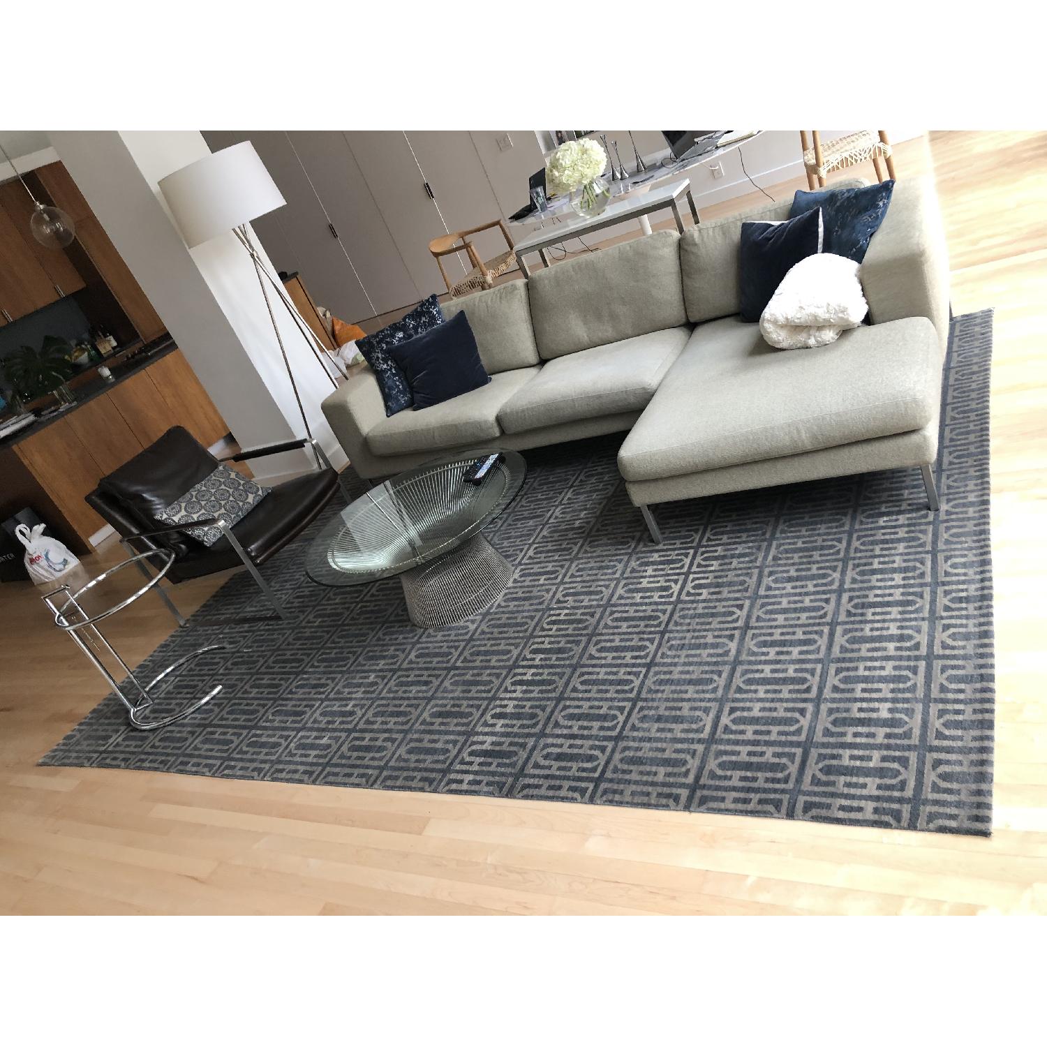 Room Board Gate Area Rug in Ink AptDeco