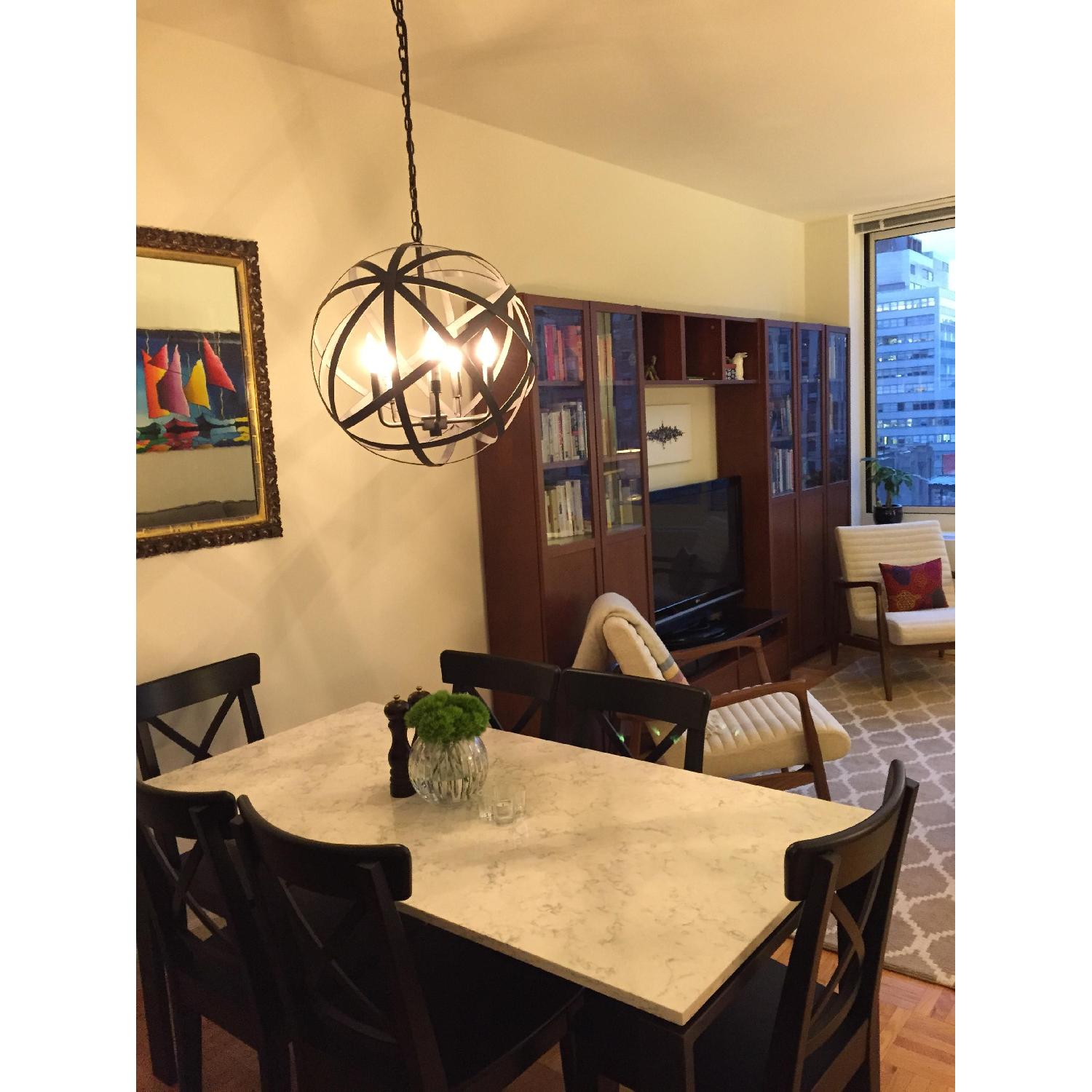 World Market Metal Hanging Orb Light - image-1
